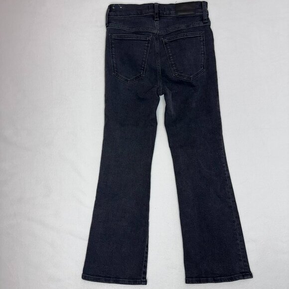 Madewell Black Denim Cali Demi-Bootcut Jeans Women's Mid-Rise Casual Size 28 - Picture 2 of 9